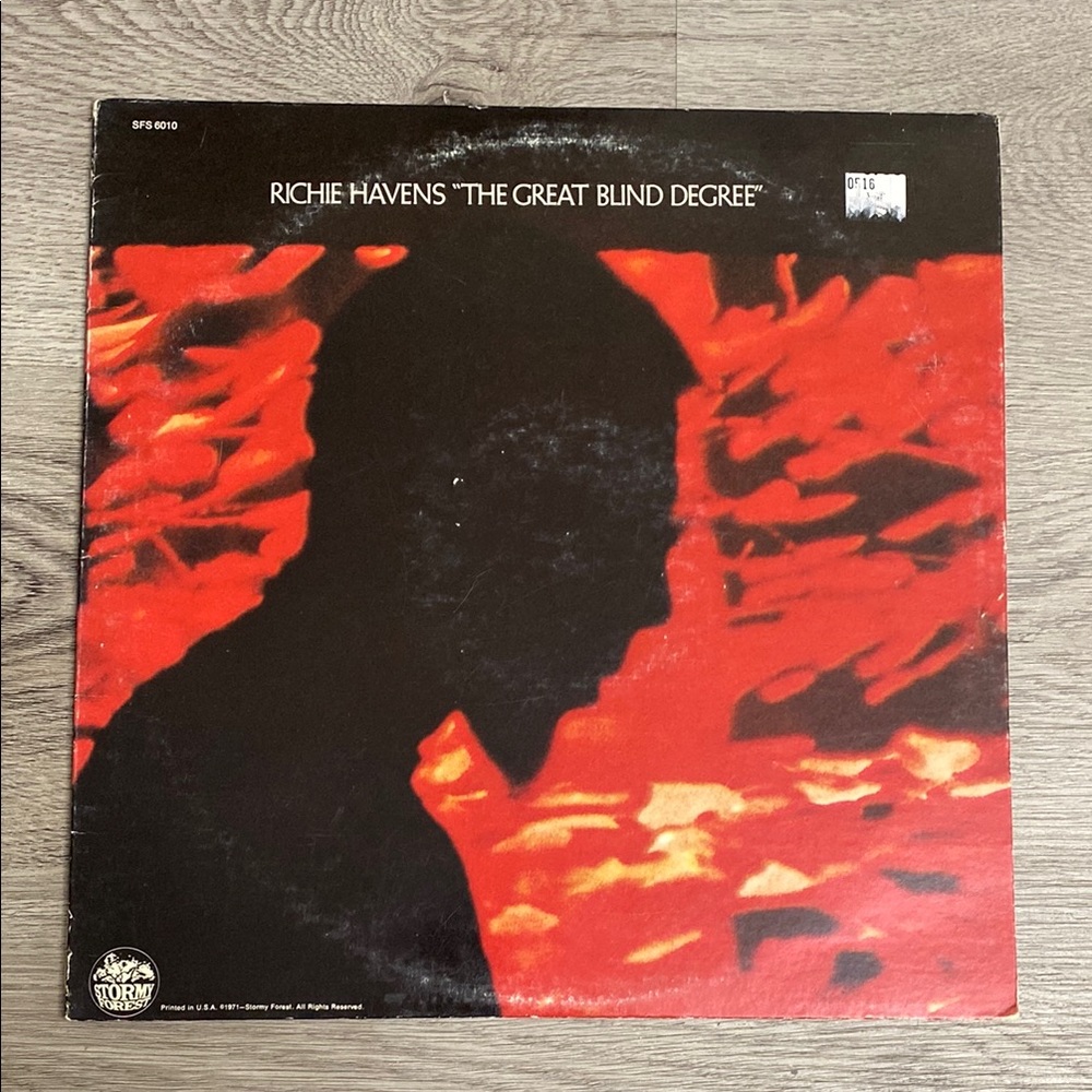 Richie Havens 'The Great Blind Degree' Vintage Vinyl Record